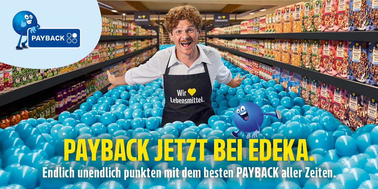 Payback bei EDEKA! Jetzt unendlich punkten.